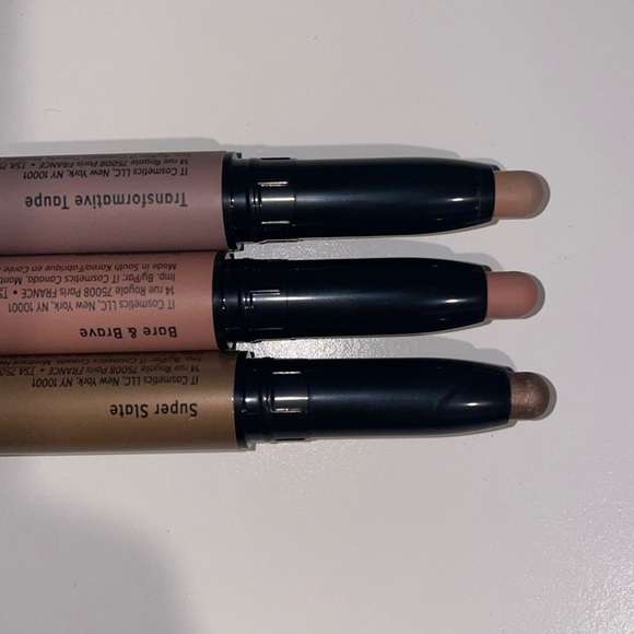 IT Cosmetics Superhero No-Tug Shadow Stick Set - Taupe, Bare, slate includes box - Picture 4 of 6